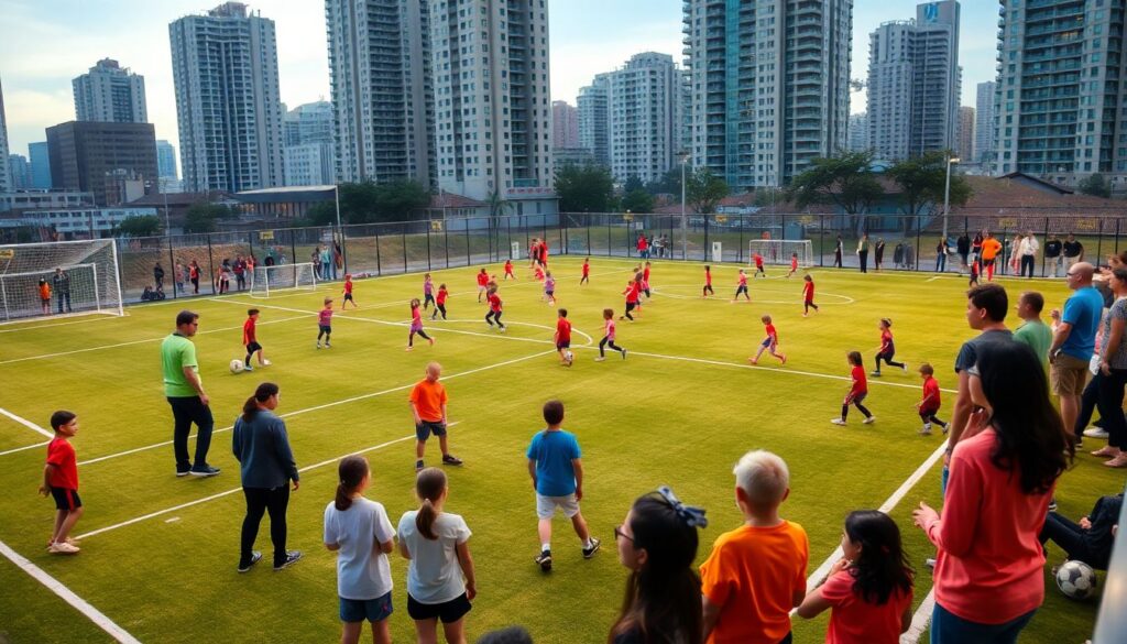 Лучшие детские футбольные площадки города: обзор и советы - иллюстрация