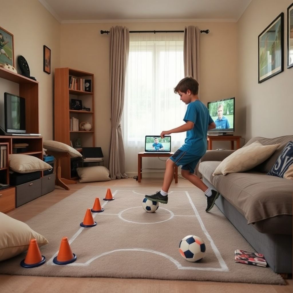 Как проводить домашние занятия по футболу без оборудования и эффективно тренироваться