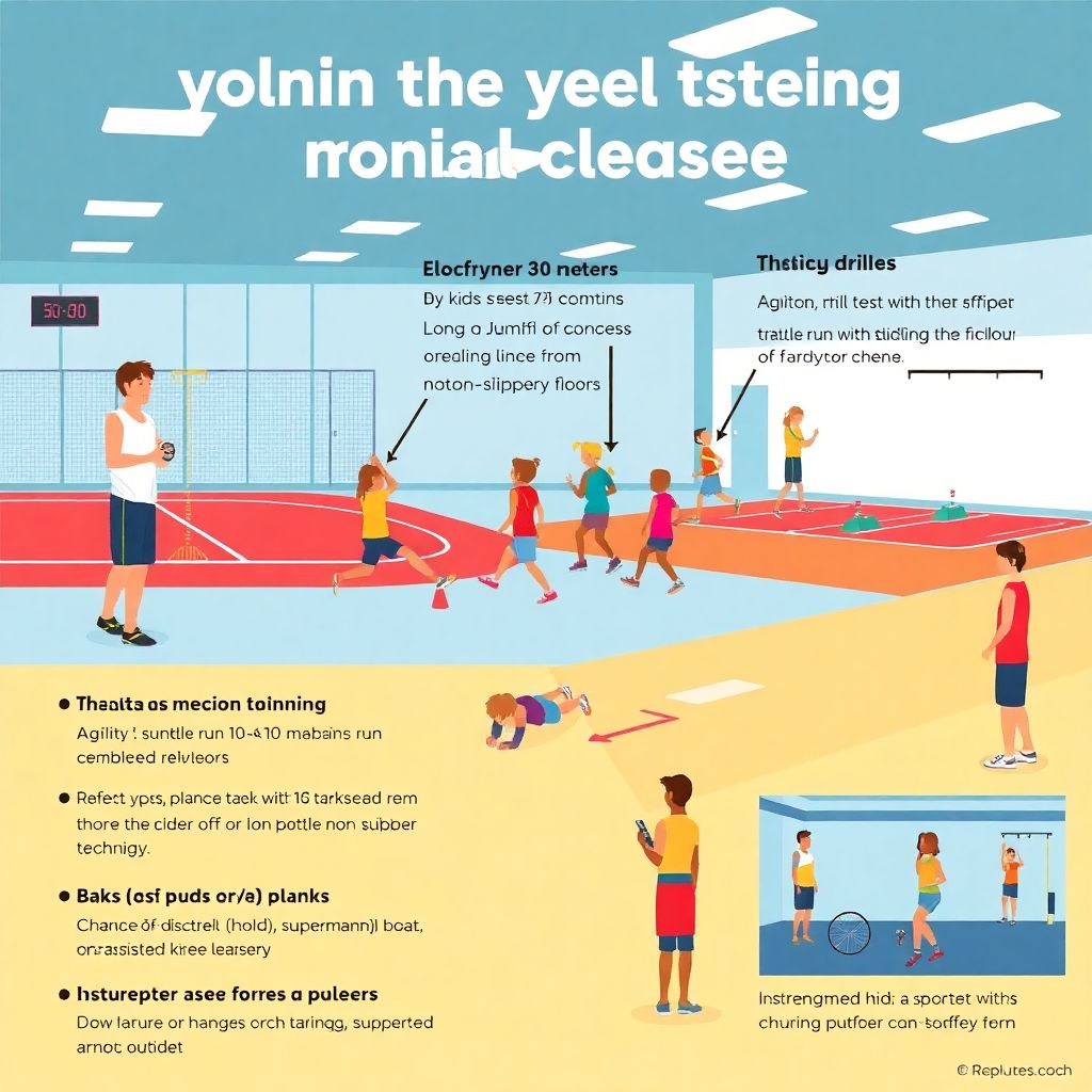 Тесты физической подготовки для детей, допущенных к игре: какие подходят