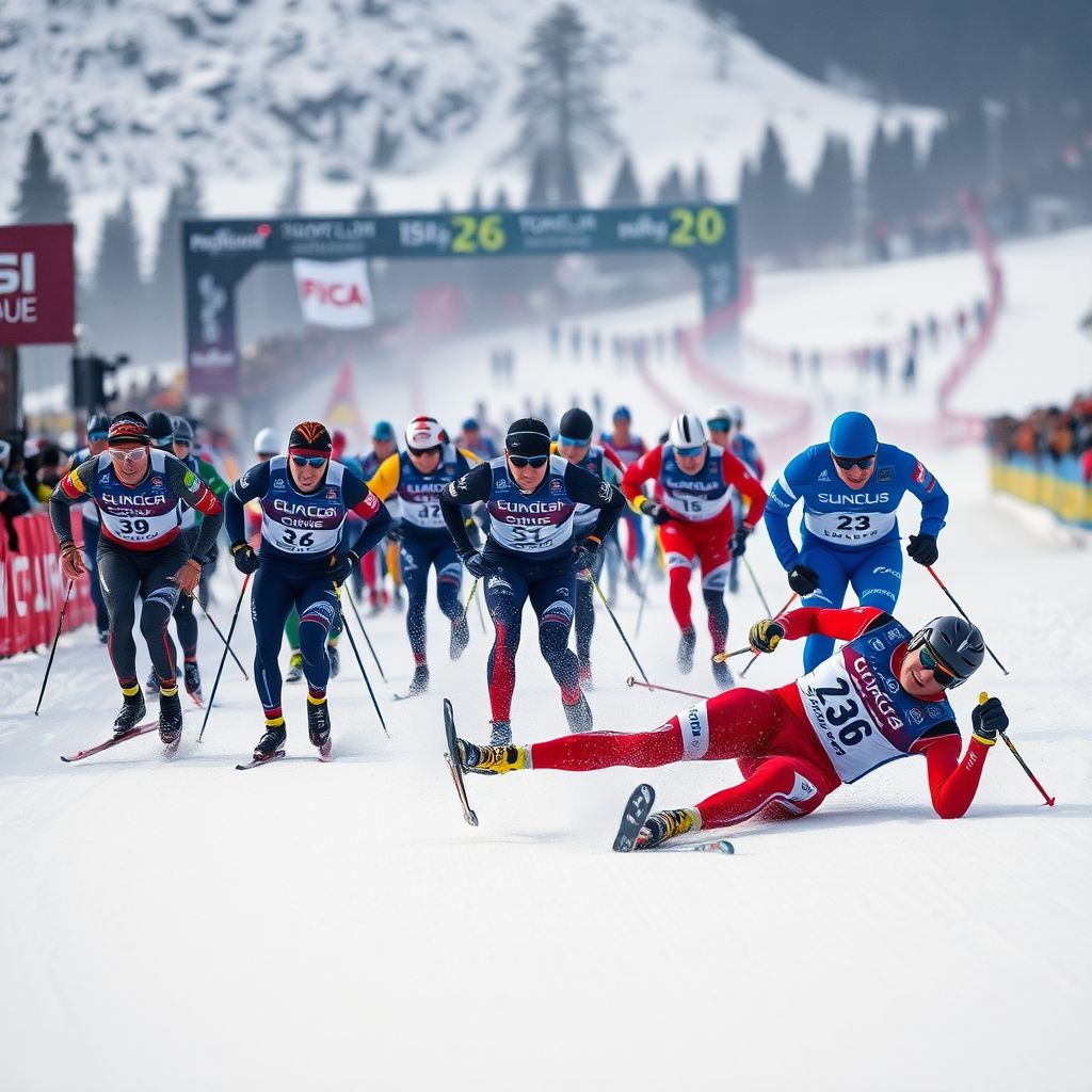 Коростелёв провалил хит масс-старт на Тур де Ски и стал 64‑м