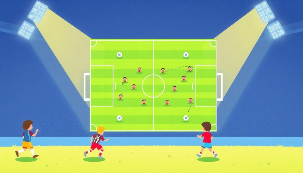 Как читать футбольную тактику вместе с ребенком - иллюстрация